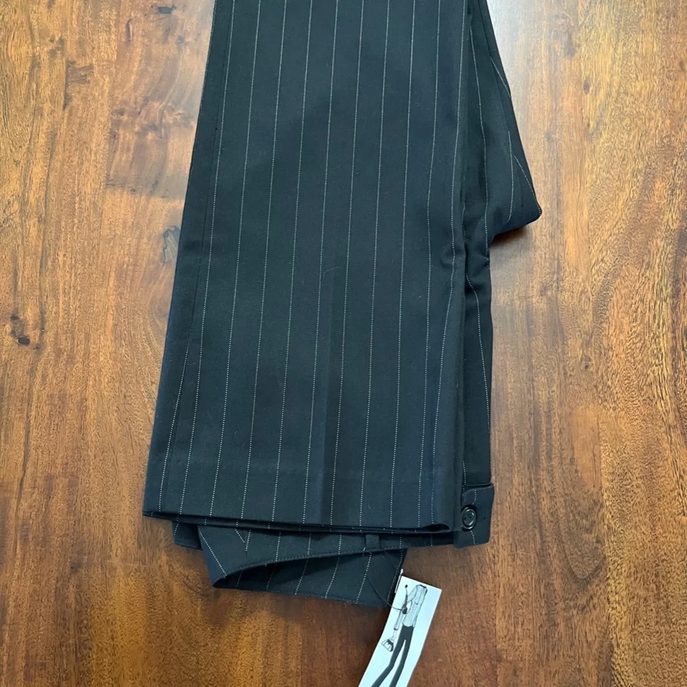 She Wears the PanTs Pin Stripe Slacks Size 10 UK 14 Tall - Picture 4 of 7